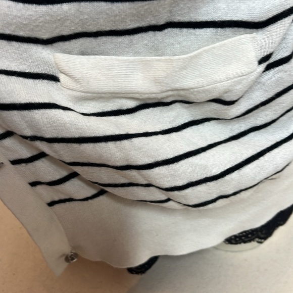 Lauren Ralph Lauren Striped Cardigan XL with LLR Embossed Buttons - Picture 4 of 5